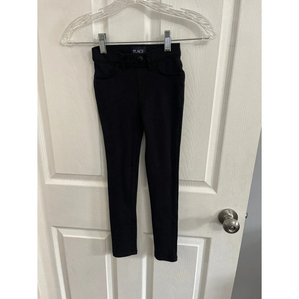 The Children’s Place Pull On Jeggings Black Size 6X/7 New Without Tags